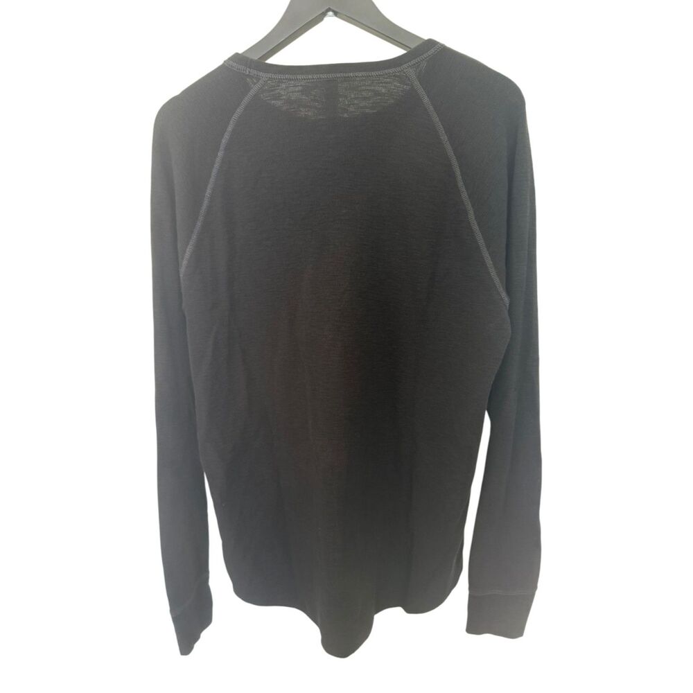 American Eagle Heritage Thermal Waffle Knit Shirt Black XL